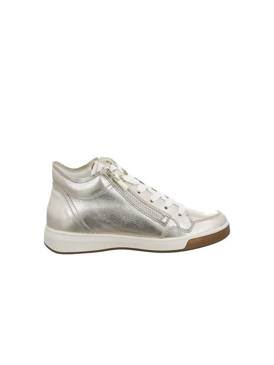 ara Schnurer | Rome Platinum High Top Sneakers