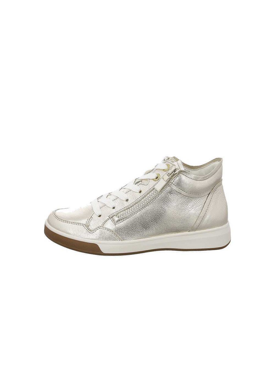ara Schnurer | Rome Platinum High Top Sneakers