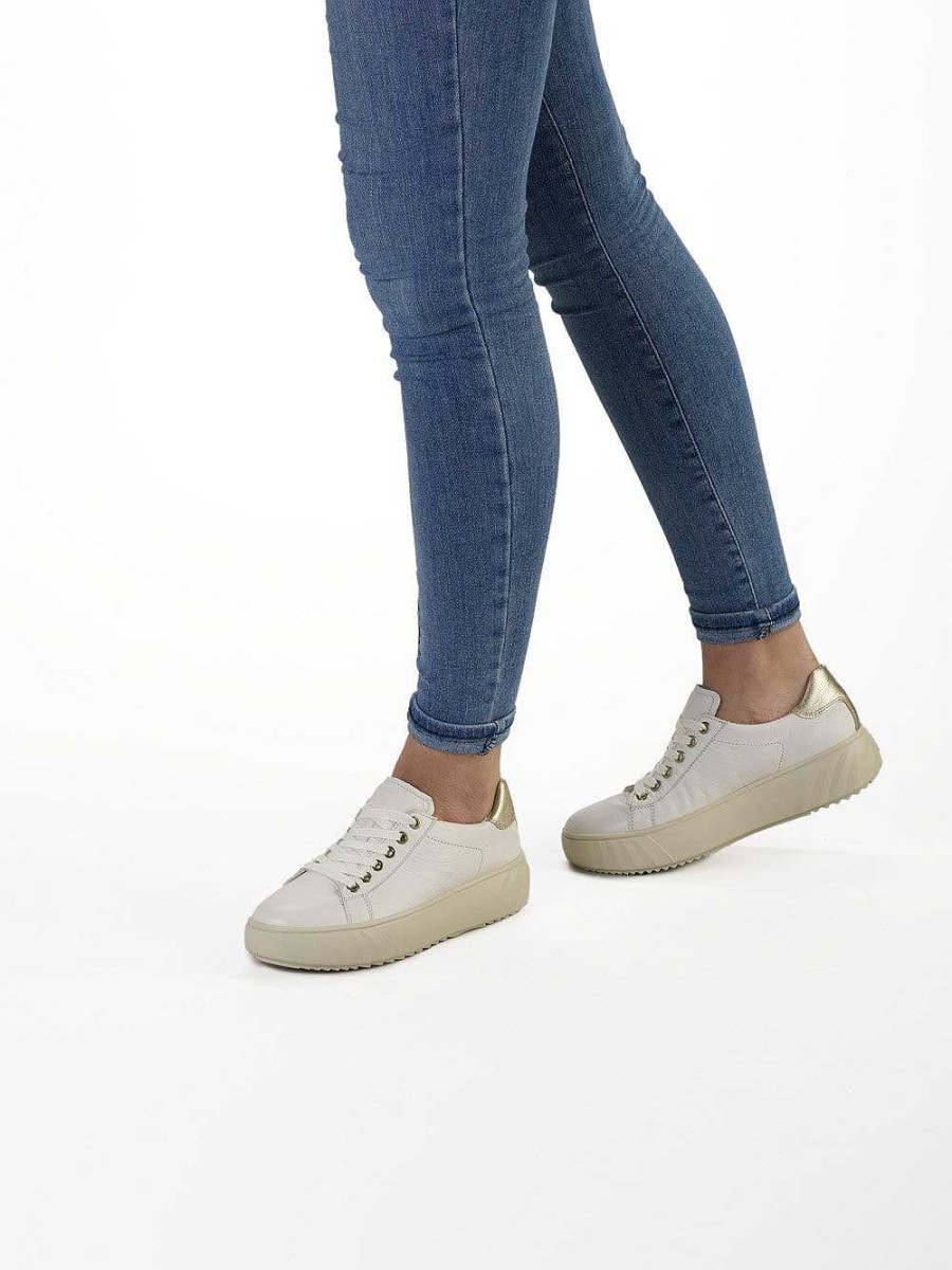 ara Schnurer | Sneaker Monaco Cream Platinum
